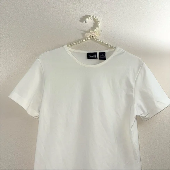 Hillard & Hanson White Crewneck Short Sleeve Tee - Picture 3 of 4